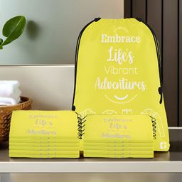 Kuber Industries Yellow 12 Pieces Regular Multi-Utility Organisers-36