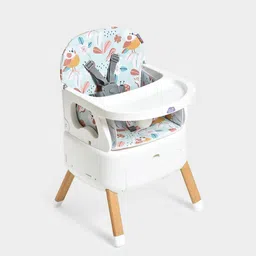 MiArcus 4 in 1 Convertible Folding High Chair with Footrest & safety belt-image-32