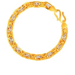 BHIMA 22K Hallmark 916 Purity Yellow Gold Chain Rope Kids bracelet-image-82