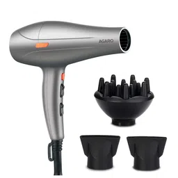 Agaro HD-1124 2400Watt AC Motor Professional Hair Dryer with Diffuser - Silver-Toned-45