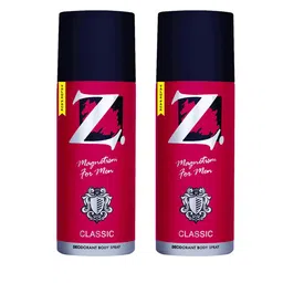Z-MAGNETISM FOR MEN Classic Set Of 2 Long Lasting Deodorant Body Spray -175ml(116.6g) Each-14