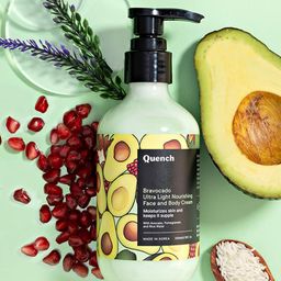Quench Bravocado Ultra Light Nourishing Face & Body Cream with Rice Water - 200ml-50