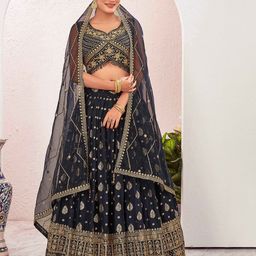 Chandbaali Embroidered Ready to Wear Lehenga & Blouse With Dupatta-picture-44