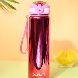 MARKET99 DONATI Pink & White Typography Printed Sipper Water Bottle 1 L-17