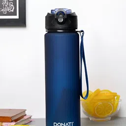 MARKET99 Blue & Black Single Plastic Printed Water Bottle-image-34