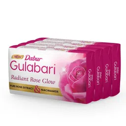 Dabur Set of 4 Gulabari Radiant Rose Glow Soap with Niacinamide - 150 g each-3
