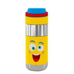 Rabitat Unisex Kids Yellow Printed Clean Lock Insulated Stainless Steel Bottle-29