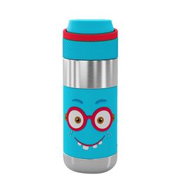 Rabitat Boys Blue & Silver Stainless Steel Water Bottle-32
