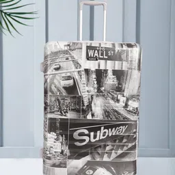 Teakwood Leathers Subway Print 360 Degree Rotation Hard Large-Sized Trolley Bag 95.5L-10
