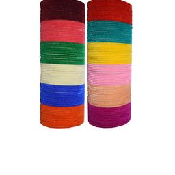 Shinemore Set Of 12 Velvet Bangles-picture-21