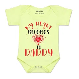 arvesa My Heart Belongs To Daddy Printed Romper-picture-47