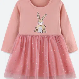 Oh Rare Girls Embellished Fit & Flare Round Neck Dress-picture-53
