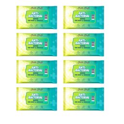 Silk Soft Set Of 8 Anti Bacterial Wipes - 10Pcs Each-8