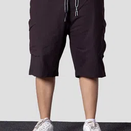 HOP HEAD Men Regular Fit Cotton Cargo Shorts-image-65