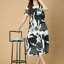 Fashfun Women Printed Fit & Flare Maxi Dress-84
