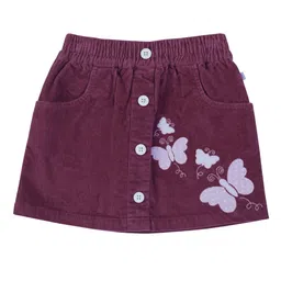 Pranava Girls Graphic Printed A-Line Mini Skirt-picture-35