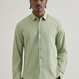 Banana Club Regular Fit Classic Seamless Placket Casual Shirt-picture-4
