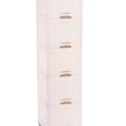 Kuber Industries White Set of 5 Regular Multi-Utility Organisers image 2