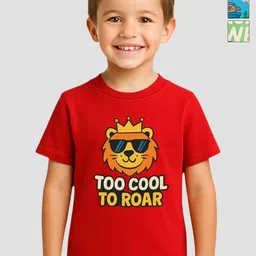Kiddy Star Boys Pack Of 3 Animal Graphics Printed Round Neck Cotton Regular Fit T-Shirt-picture-17