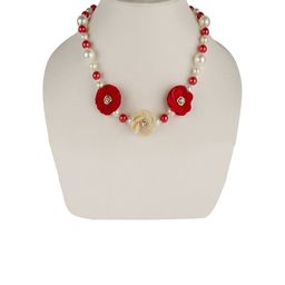 Daizy Girls Pearls-Beaded Floral Necklace With Bracelet-image-34