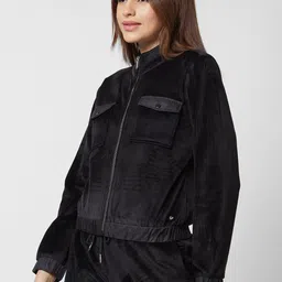SPYKAR Women Black Regular Fit Casual Jacket-picture-21