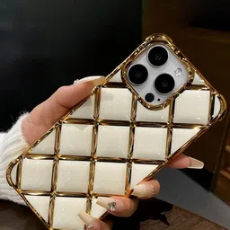Luxury Kase LK152 Plating Diamond Lattice GridiPhone 14 Pro Back Case-image-92