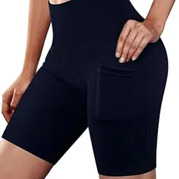 SS Sanket Synthetics Women High-Rise Cycling Rapid-Dry Shorts-picture-45