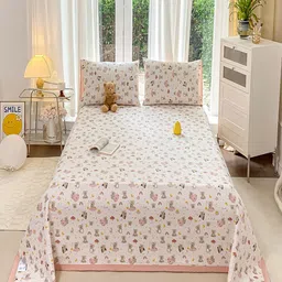 JC HOME Set Of 3 Conversational Printed Double Superking Size Bed Covers-picture-18