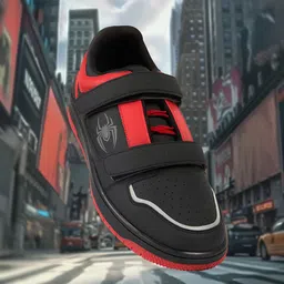 Bewakoof Men Official Marvel Merchandise Spider-Verse Color Block Low-Top Sneakers-image-44