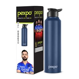 Pexpo Blue Single Stainless Steel Water Bottle-image-93