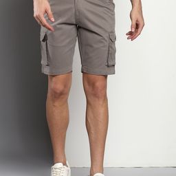 Dennis Lingo Men Grey Slim Fit Cargo Shorts-image-19