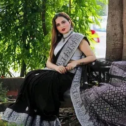 SHOP DROP Ethnic Motifs Zari Pure Silk Banarasi Saree-image-60