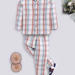 Clt.s Unisex Kids Checked Night suit-picture-45