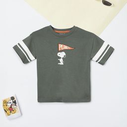 max Boys Peanuts Graphic Printed Round Neck Pure Cotton T-shirt-picture-39