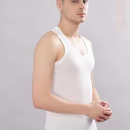 CAVENDERS Pack Of 4 Cotton Basic Innerwear Vests VAN: soft White Premium quality Dno-v385s-picture-9