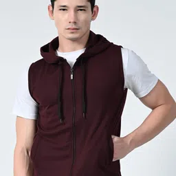 BAESD Men Fleece Lightweight Open Front Jacket-36