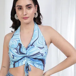 TANDUL Print Halter Neck Top-picture-32