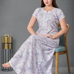 Sand Dune Printed Maxi Nightdress-image-16