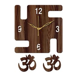 Freny Exim Brown Analogue Wood Wall Clock-image-88