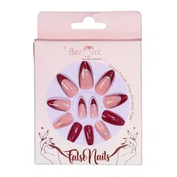 BEROMT Set Of 12 Salon Finish Press On Nail Tip With Application Kit - BFN305FN image 1