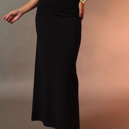 CORSICA Straight Fit Slit Maxi Skirt-image-49