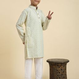 Pro-Ethic STYLE DEVELOPER Boys Floral Regular Kurta with Pyjamas-34