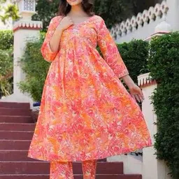 Vvlpf Women Orange Kurta Sets-picture-13