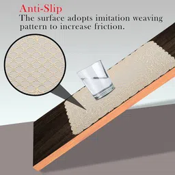 Kuber Industries Gold-Toned 12 Pieces Textured Anti-Slip Table Placemats image 2