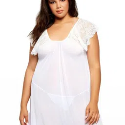 ZERJAMA Self Design Round Neck Baby Doll-image-111