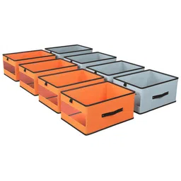 Kuber Industries Orange Set of 6 Regular Multi-Utility Organisers image 1