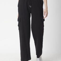 R&B Women Women Low-Rise Cotton Cargos Trousers-image-54