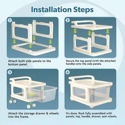 RUBOXA Transparent Set of 1 Regular Drawer Organiser Organisers image 2