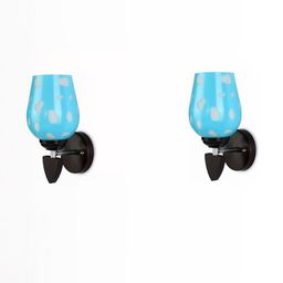 SOMIL Blue Glass Cylinder Wall Lamps-image-63