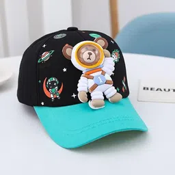 Babymoon Kids Cotton Summer Astronaut Printed Cotton Baseball Cap-image-6
